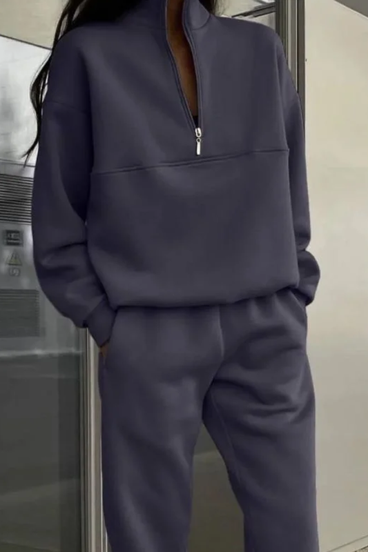 Sweatshirt and Trousers Two-piece Suit