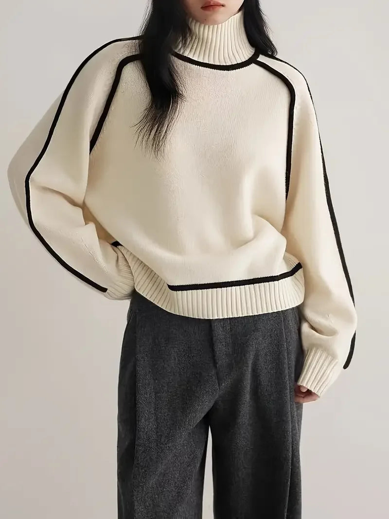 Half Turtleneck Knitted Sweater