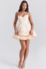 Cream Tulle Mini Dress