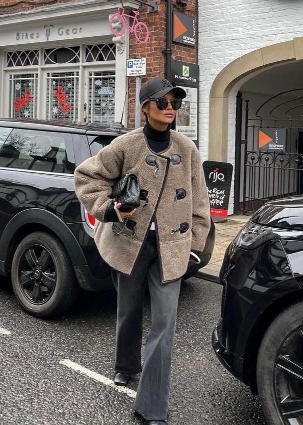 Chenille Toggle Wool Coat