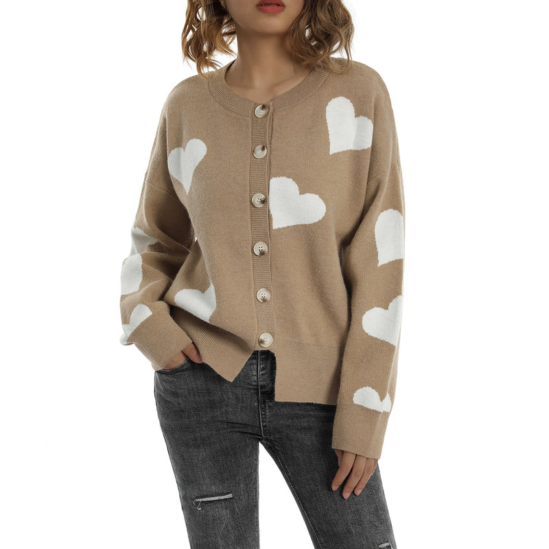 Heart Sweater Cardigan