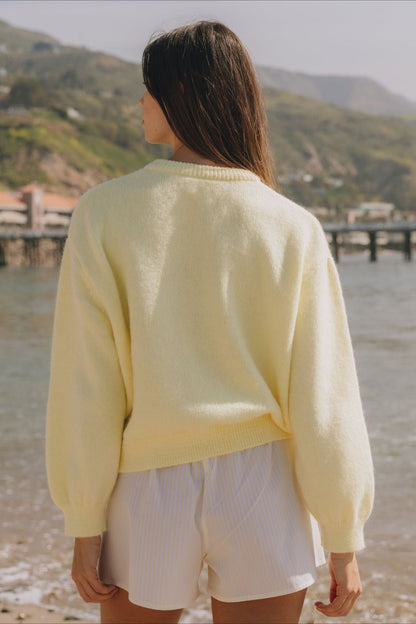 Buttoned Long Sleeve Knit Cardigan
