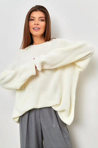 Knit Crewneck Pullover Sweater