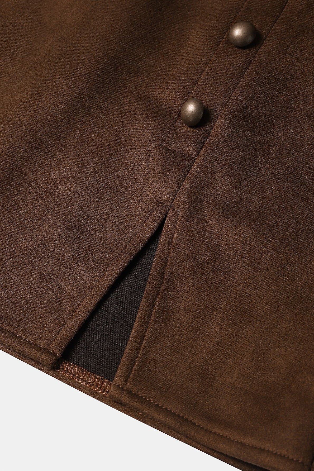 Suede Bodycon Mini Skirt