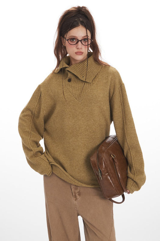 Cozy High Neck Loose Fit Sweater