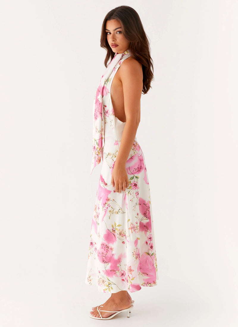 Jensen Midi Dress - Ivory Print