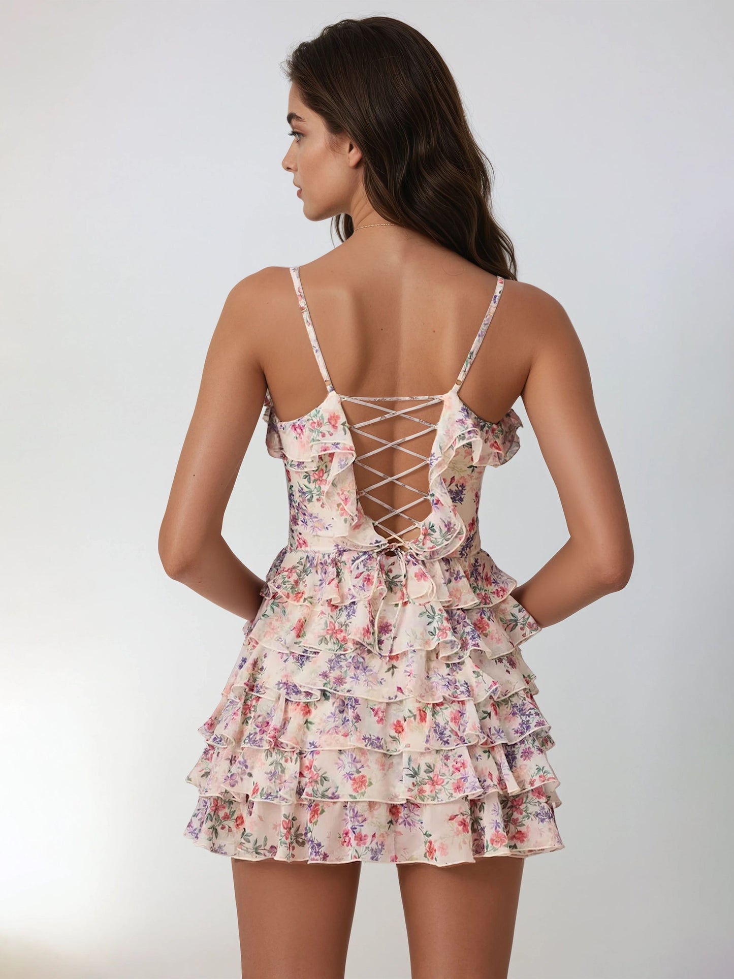 Zephyra — Lightweight A-line Mini Dress With Ruffle Details