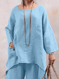 Women's Casual Loose Patchwork Shirt