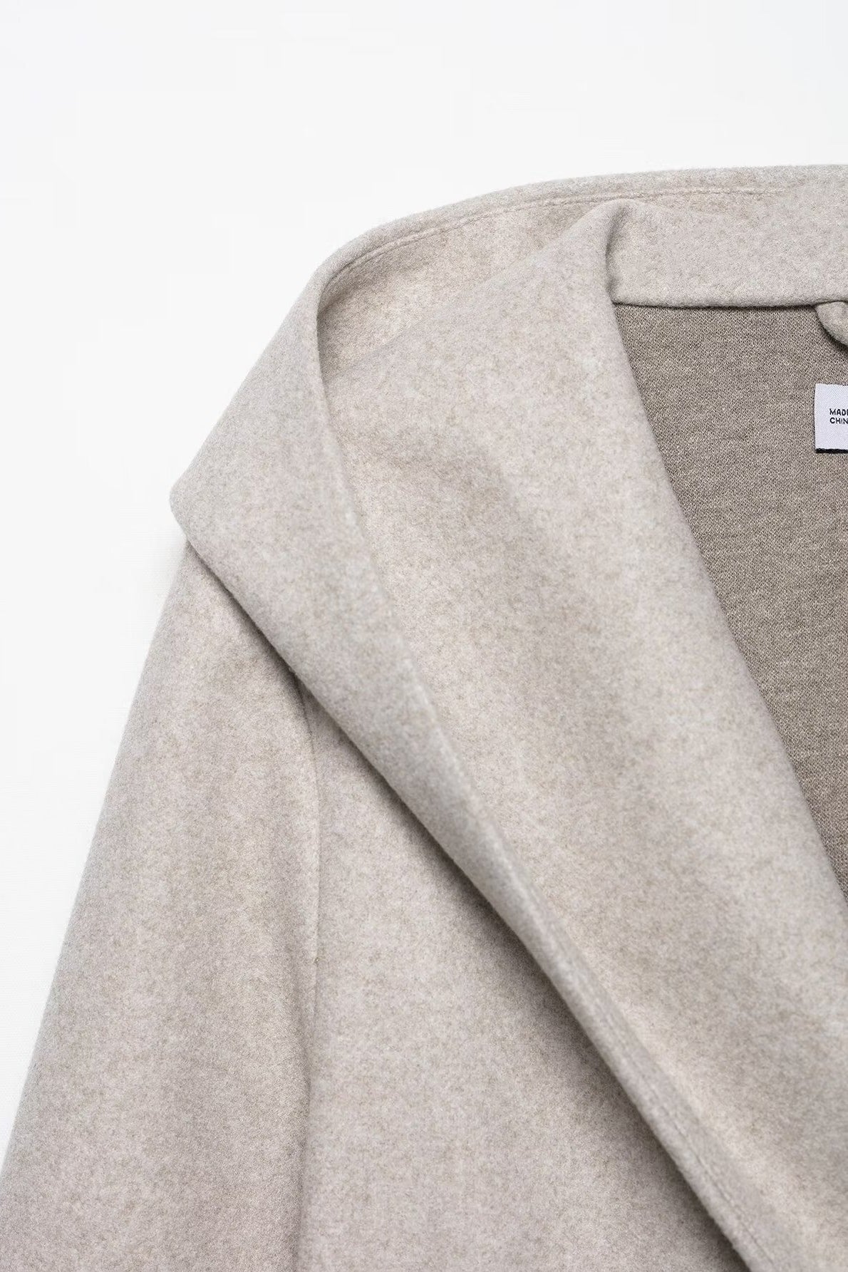 Soft Hooded Loose Fit Overcoat
