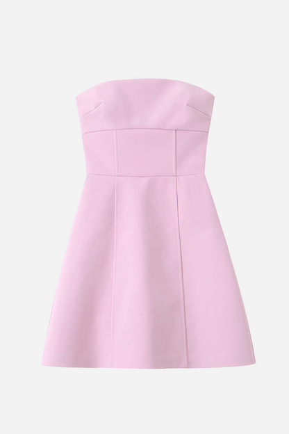 Truda Big Bowknot Tube A-line Mini Dress