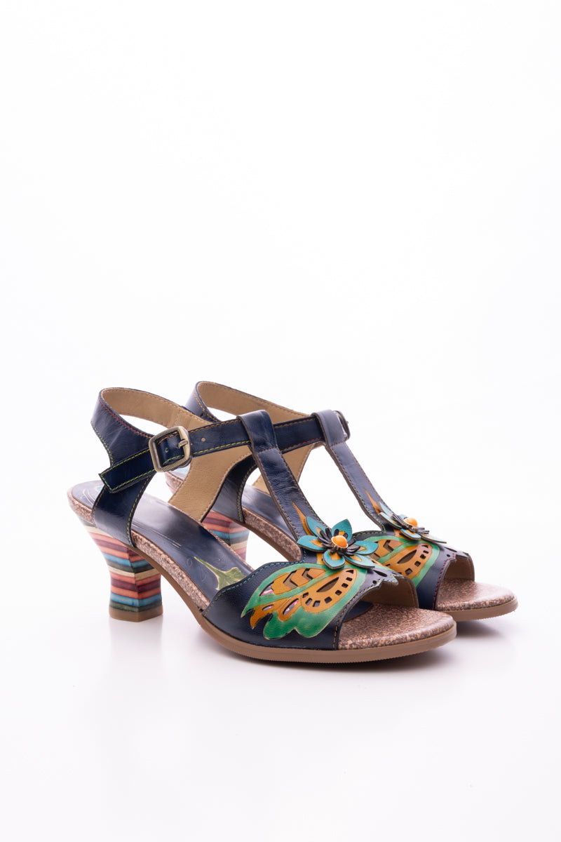 Soffia | Estella Leather T-strap Pump