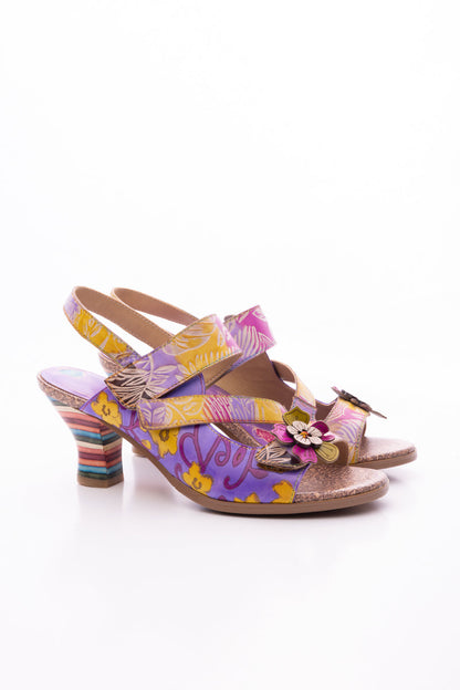 Soffia | Midnight Sol Leather Slingback Sandal