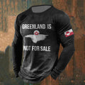 Men's Greenland Is Not For Sale Printed Casual T-shirt elevenforest