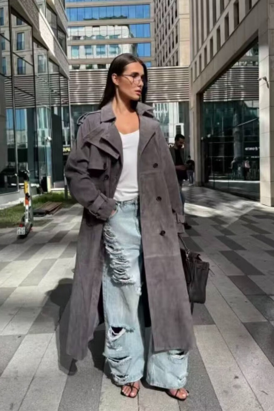 Belted Trench Overcoat