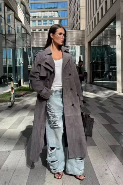 Belted Trench Overcoat
