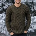 Men'S Knitted Graphic Pullover Sweater elevenforest