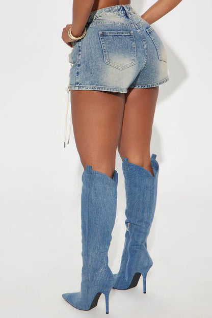 Jacket Two Piece Shorts Set