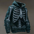 Men's Vintage Anatomy Knit Hooded Sweater artswardrobe