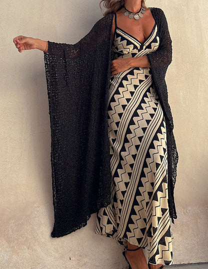 Exclusive Melody Satin Print Smocked Back Midi Dress