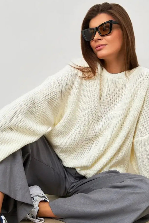 Knit Crewneck Pullover Sweater