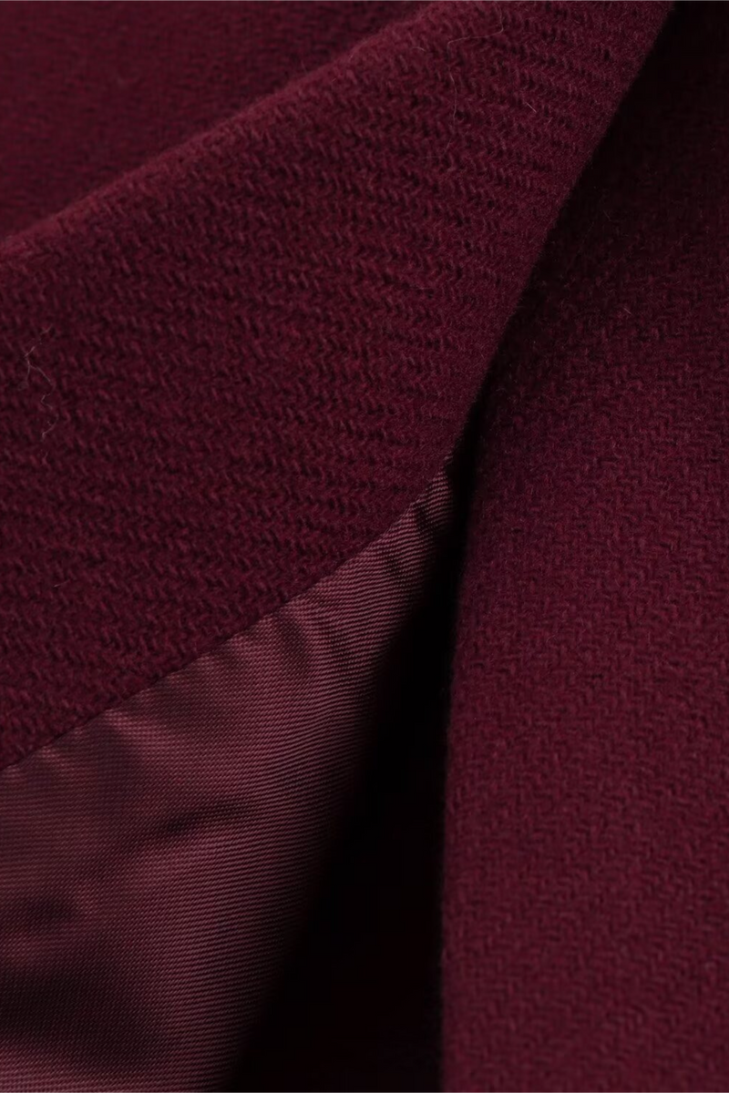 Wool Blend Loose Slim Overcoat