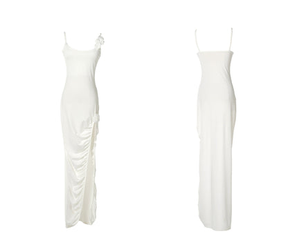 3d High-slit Vacation Goddess Maxi Dress