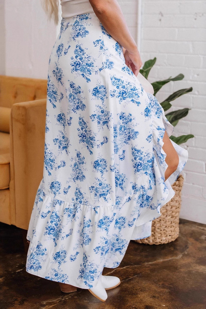Ruffle Asymmetrical Skirt