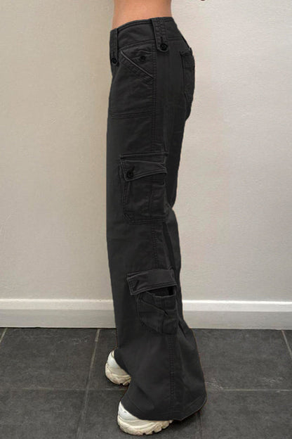 Street-style Low-waisted Cargo Pant