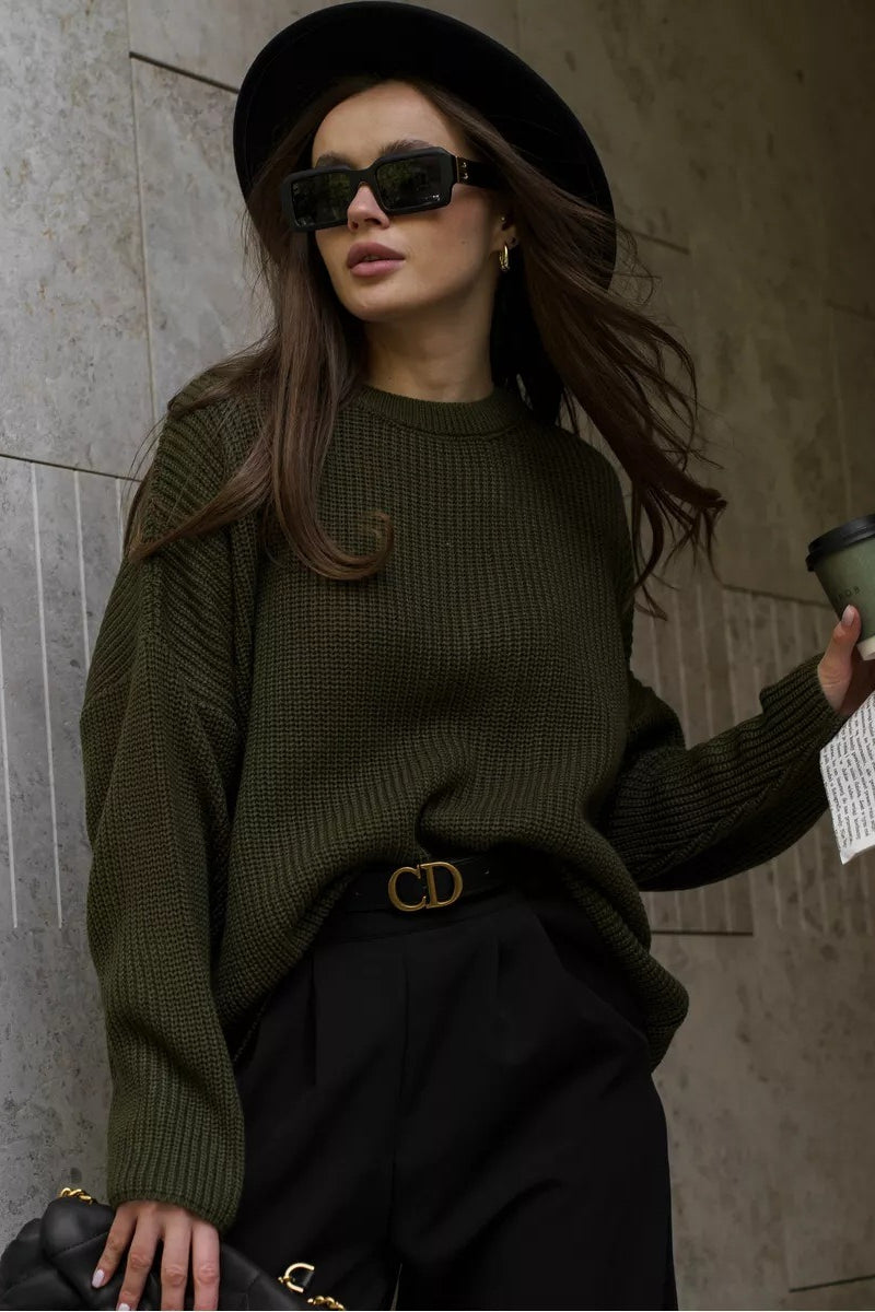 Crew Neck Loose Sweater