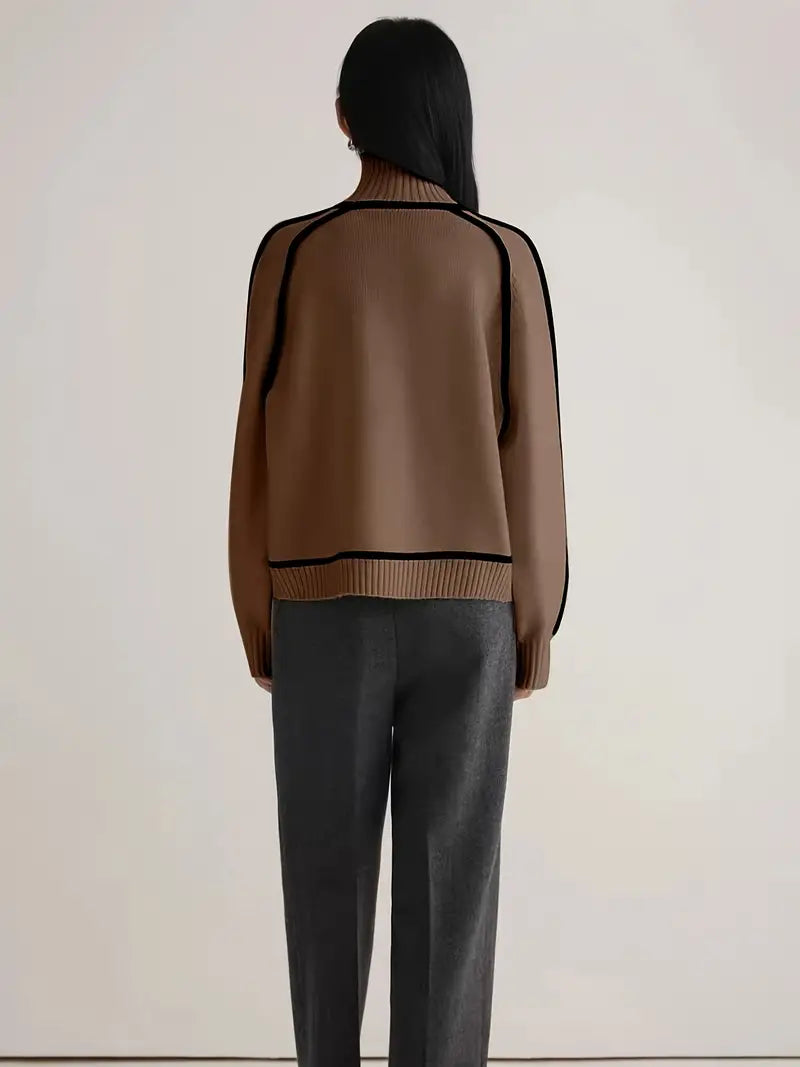 Half Turtleneck Knitted Sweater