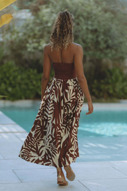 Rastie Midi Dress - Matelo Print