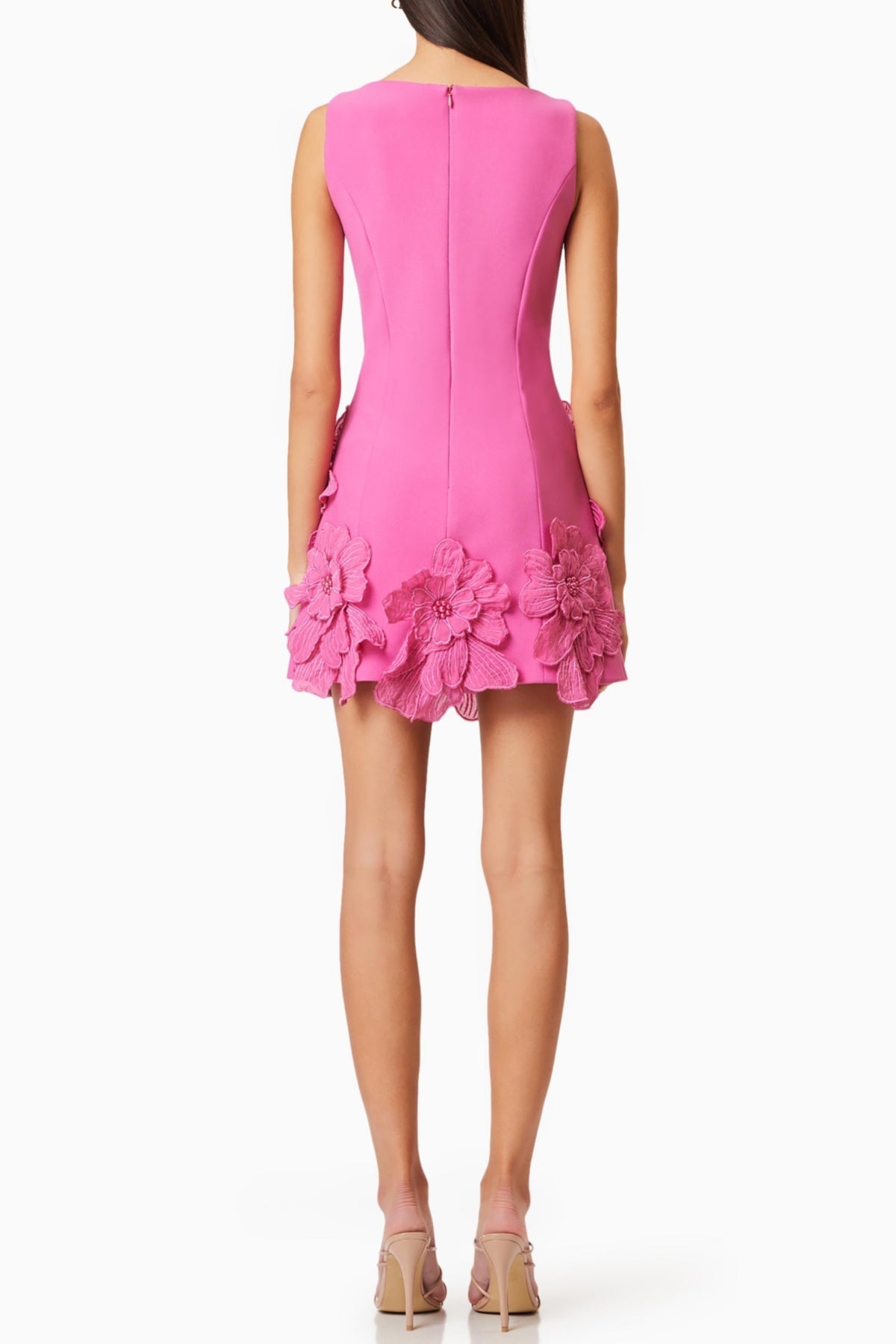Adalgisa Appliqué Mini Dress - Pink