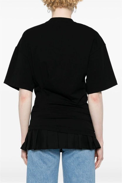 Adrienne Ruched T-shirt - Black