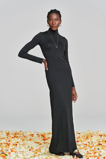 Alinka Cutout Lace Up High Split Maxi Dress