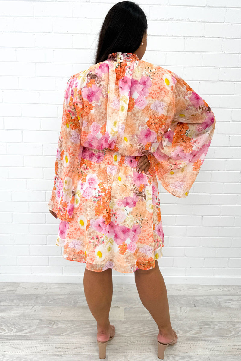 Bell Sleeve Midi Dress