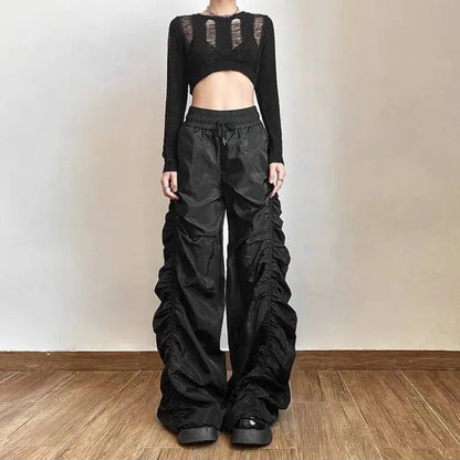 Gothic Punk Hipster Baggy Y2k Minimalist Pants