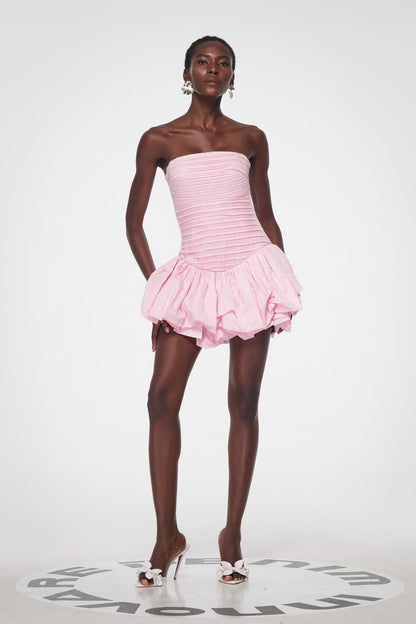 Amerigo Ruch Strapless Mini Dress in Pink