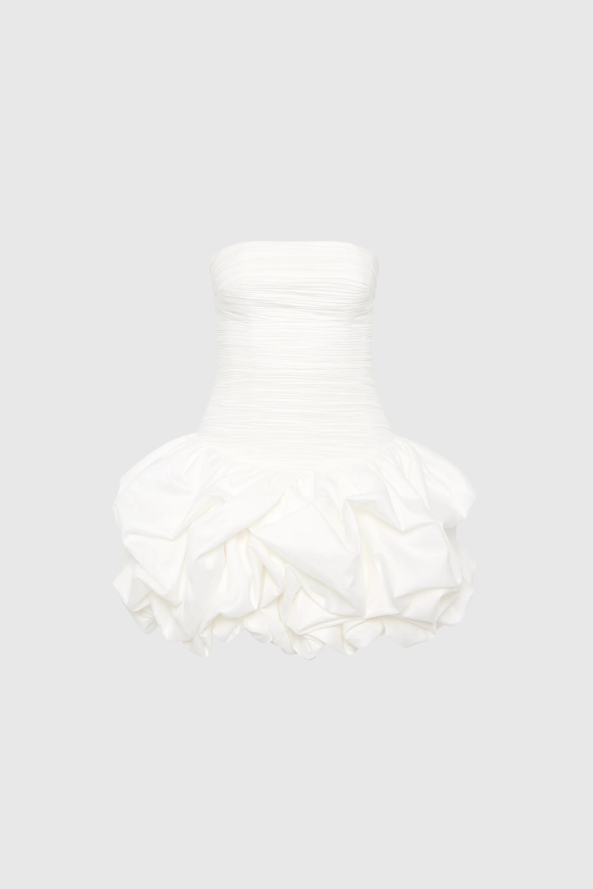 Amerigo Ruch Strapless Mini Dress in White