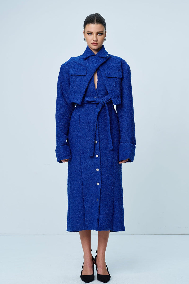 Anicet Cutout Lace Up Coat