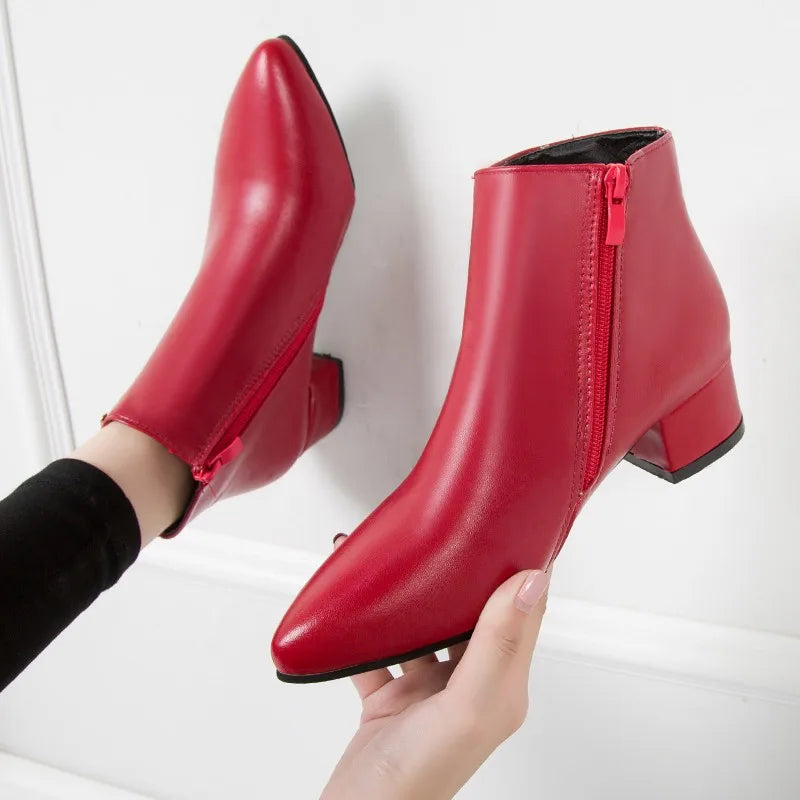 Autumn Winter Fashionable Waterproof Comfortable Soft Bottom Platform Ankle Boot