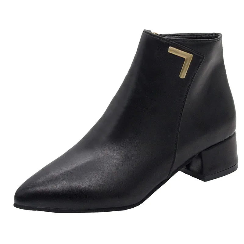 Autumn Winter Fashionable Waterproof Comfortable Soft Bottom Platform Ankle Boot