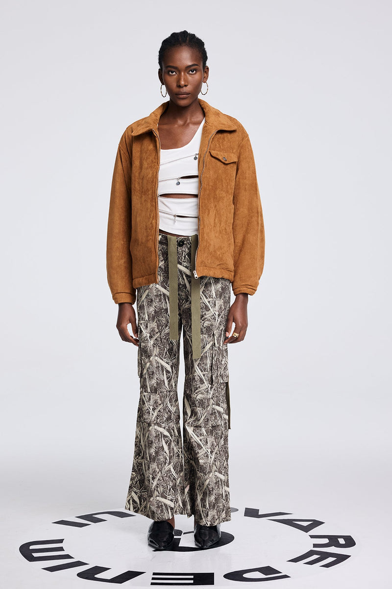Apa Print Pocket Cargo Pants