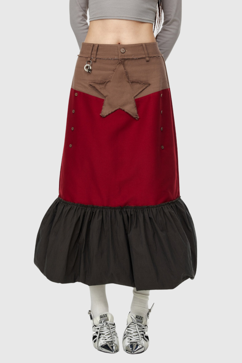 Arben Deconstruct Star Ruffle Skirt