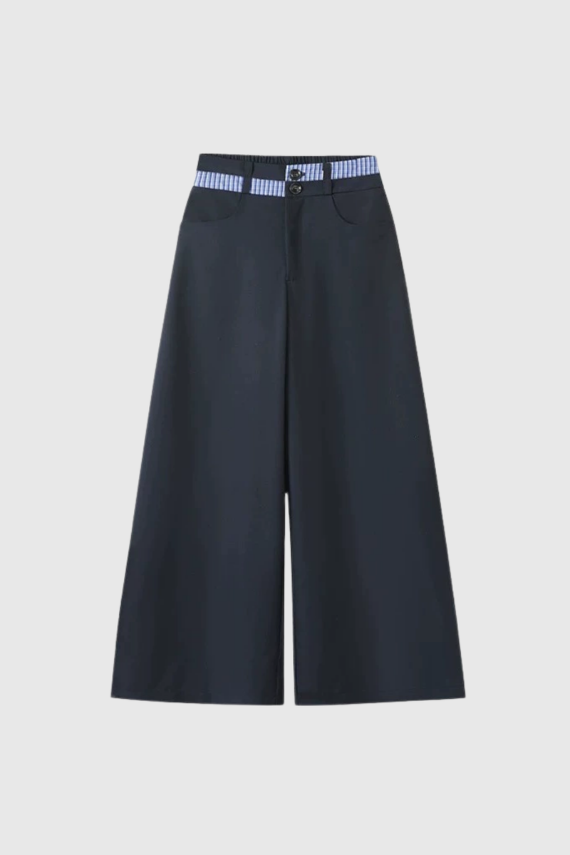 Arden Grid Off Shoulder Pants Set