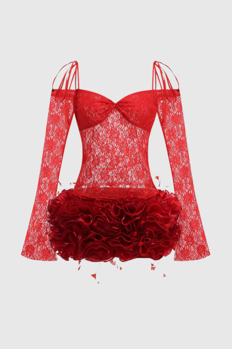 Ariat Lace Appliqué Two Piece Set - Red