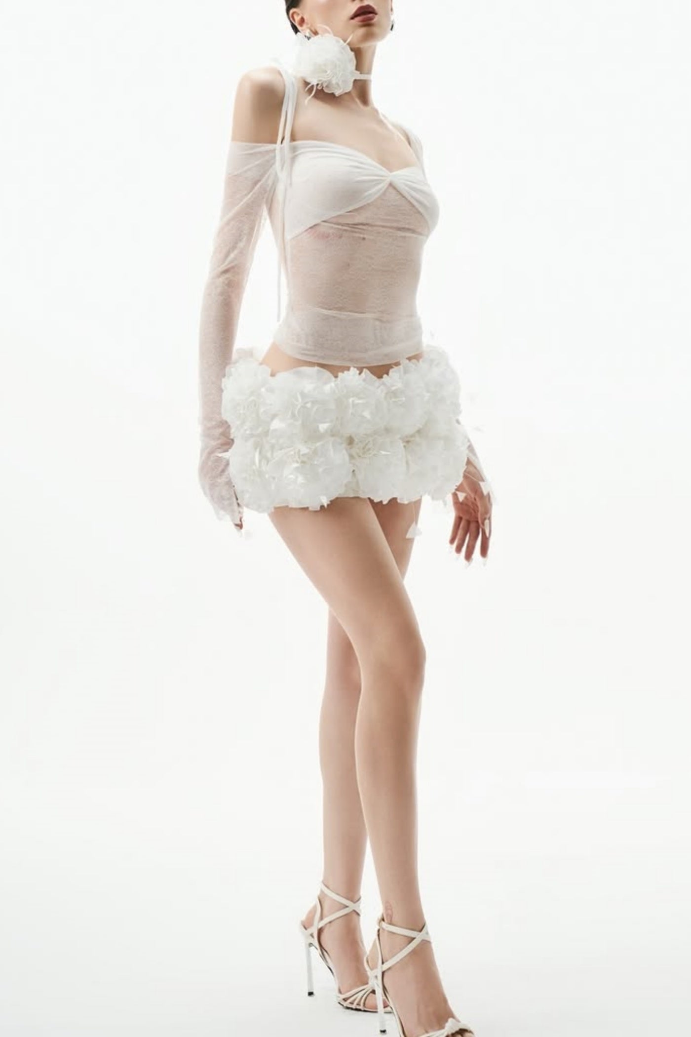 Ariat Lace Appliqué Two Piece Set - White