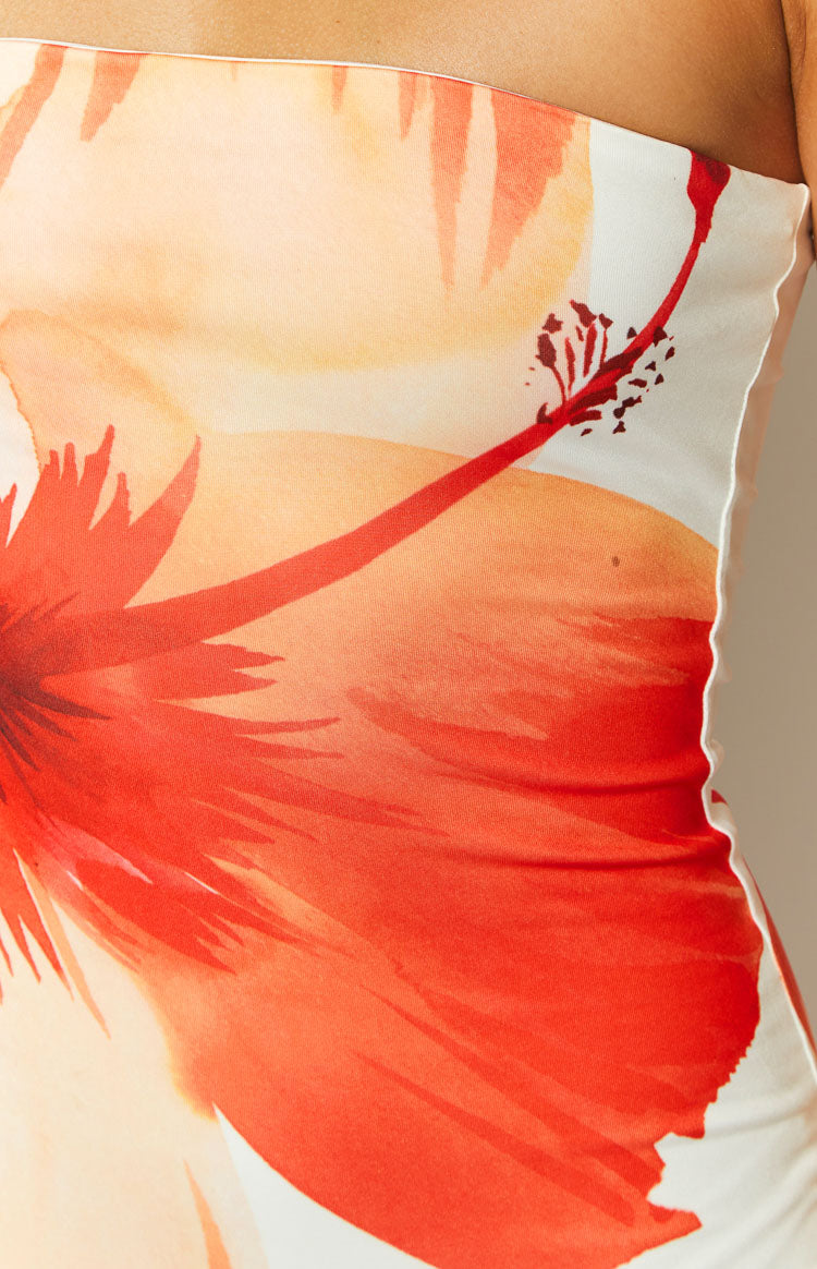 Pippa White Print Maxi Dress