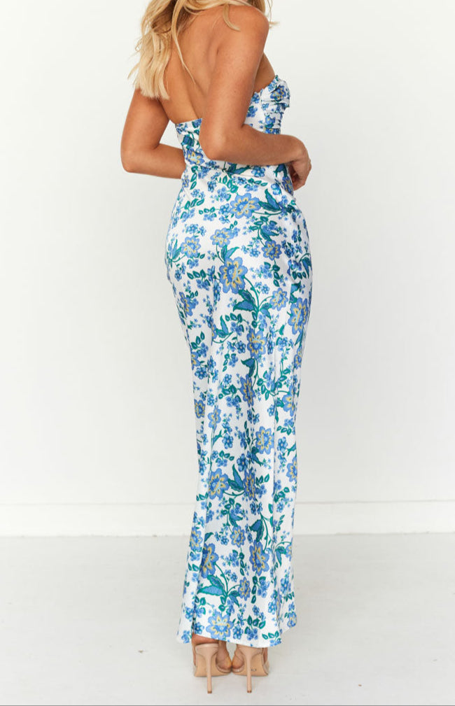 Ariana Blue Formal Maxi Dress