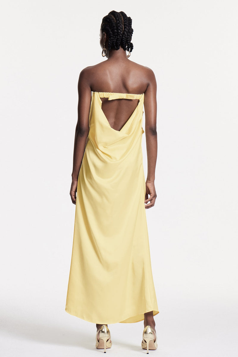 Ashorn Strapless Bow Maxi Dress