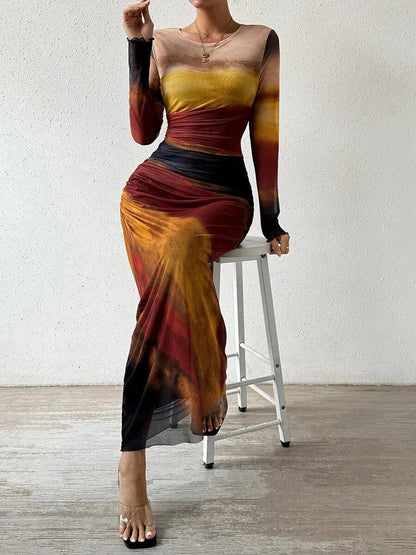 Aurora Golden Hour Maxi Dress
